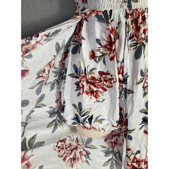 New Look Women's M White Floral Long Dress Sleeveless Summer Casual - Picture 7 of 10